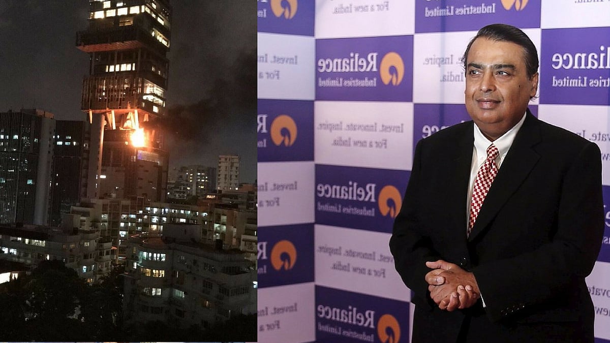 4G Antennae At Mukesh Ambani’s Antilia Catches Fire; Flames Doused